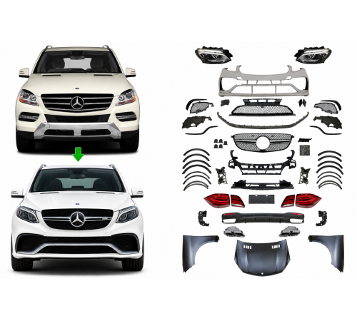 Mercedes ML W166 (2012-2014) perdarymo komplektas į W166 GLE 63 AMG 